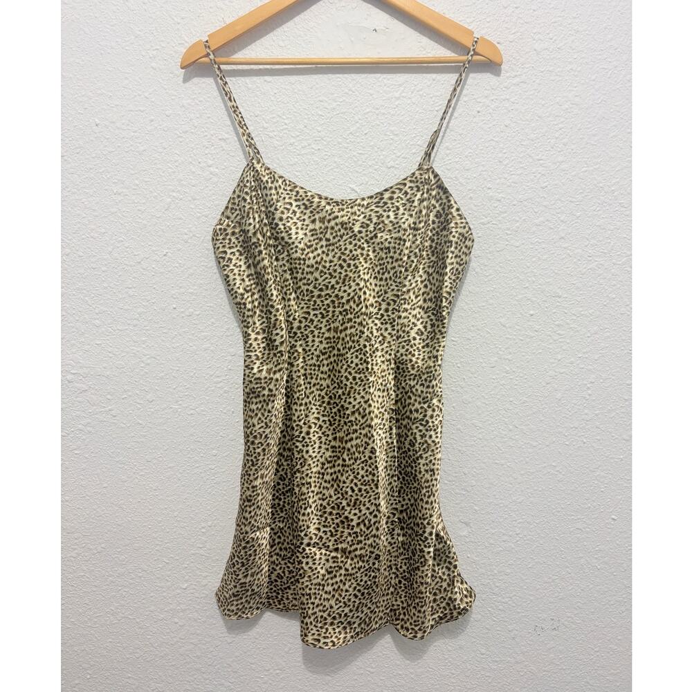 Vintage y2k victoria's secret leopard print slip dress nightgown glam going out